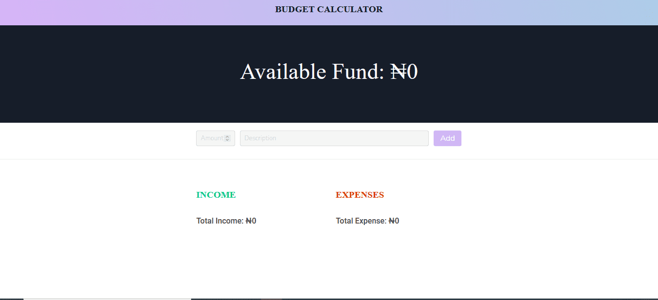 Budget App