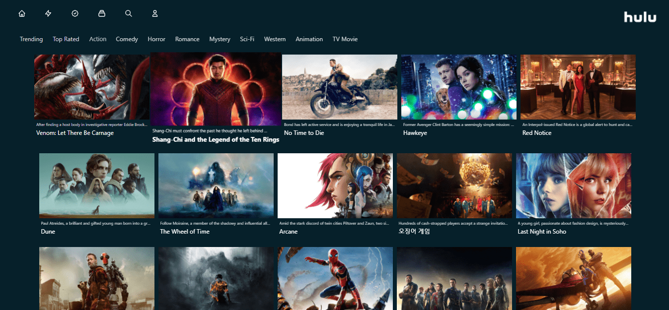 Hulu Web App